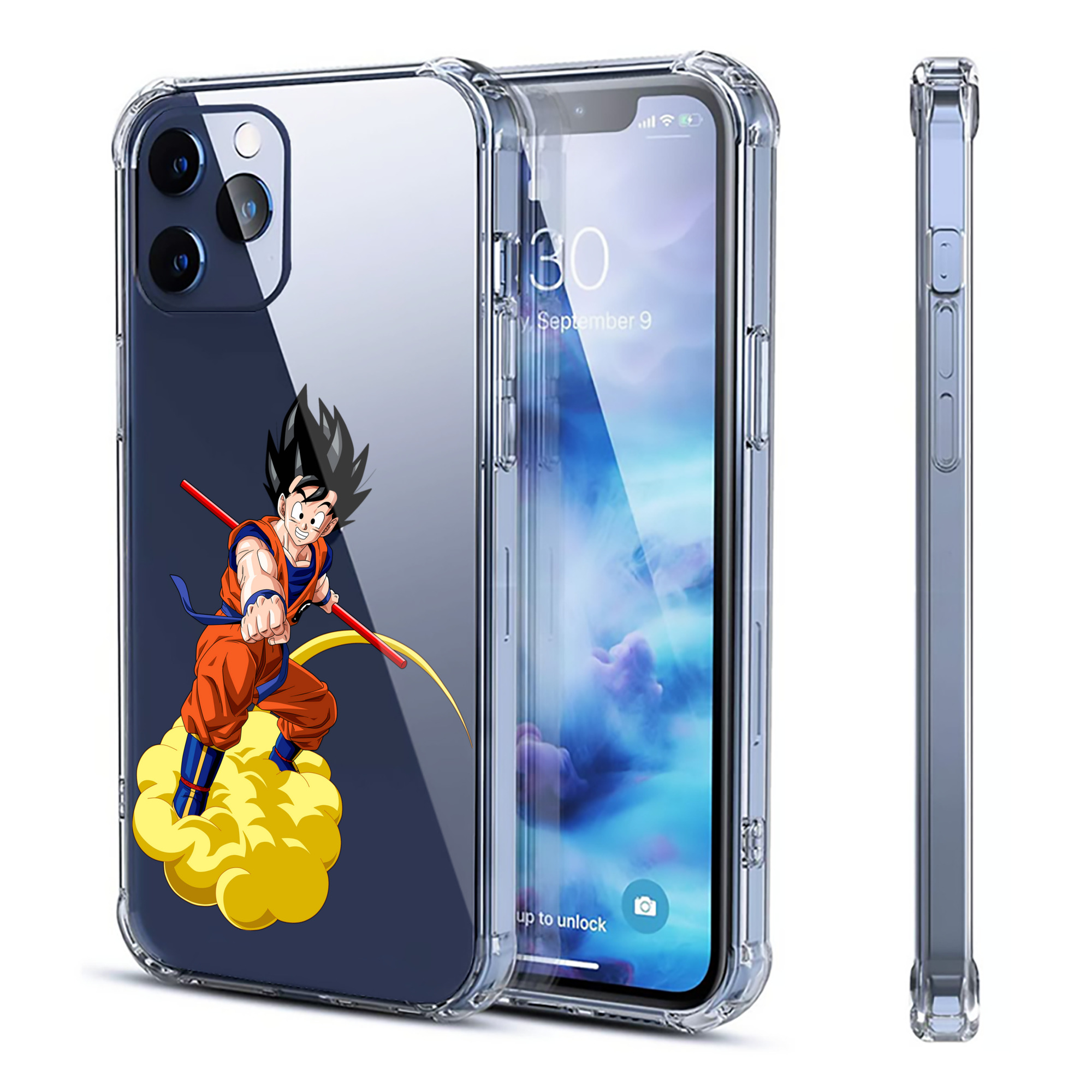 （画像用） ドラゴンボール 孫 悟飯（そんごはん）DRAGON BALL Son Gohan 【iPhone 12シリーズ対応】透明スマホケース（クリアソフトケース）